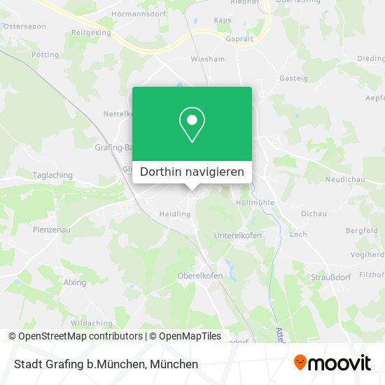 Stadt Grafing b.München Karte