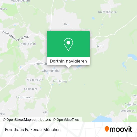 Forsthaus Falkenau Karte