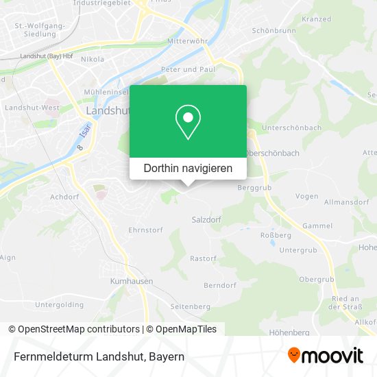 Fernmeldeturm Landshut Karte