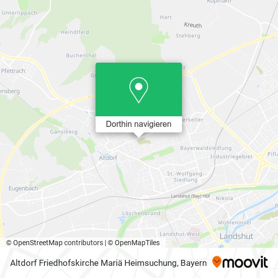 Altdorf Friedhofskirche Mariä Heimsuchung Karte