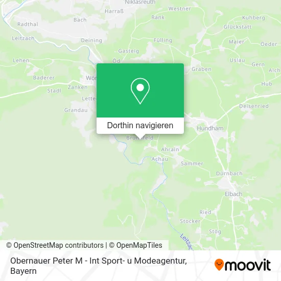 Obernauer Peter M - Int Sport- u Modeagentur Karte