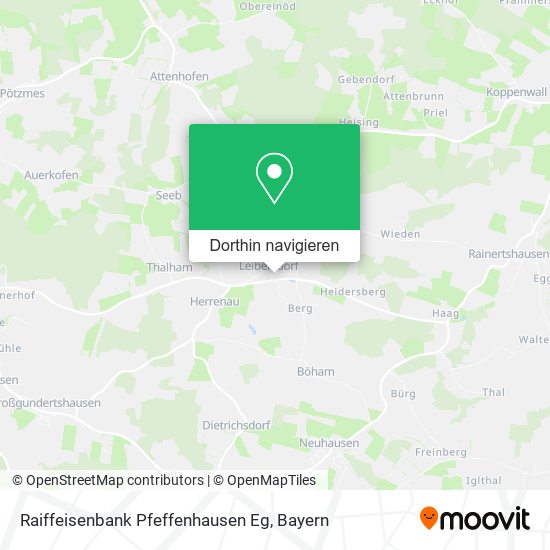 Raiffeisenbank Pfeffenhausen Eg Karte