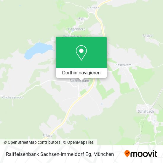 Raiffeisenbank Sachsen-immeldorf Eg Karte