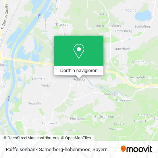 Raiffeisenbank Samerberg-höhenmoos Karte