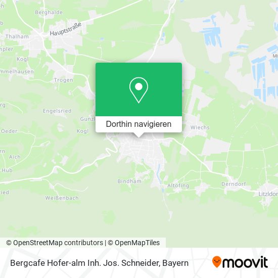 Bergcafe Hofer-alm Inh. Jos. Schneider Karte