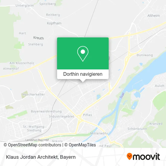 Klaus Jordan Architekt Karte