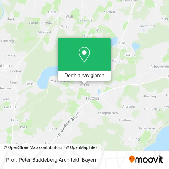 Prof. Peter Buddeberg Architekt Karte