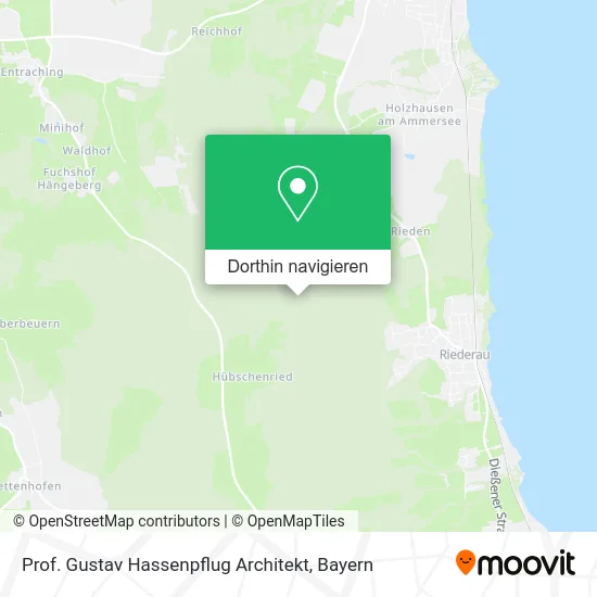 Prof. Gustav Hassenpflug Architekt Karte