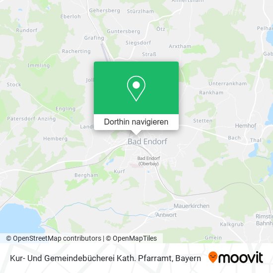 Kur- Und Gemeindebücherei Kath. Pfarramt Karte
