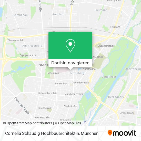 Cornelia Schaudig Hochbauarchitektin Karte
