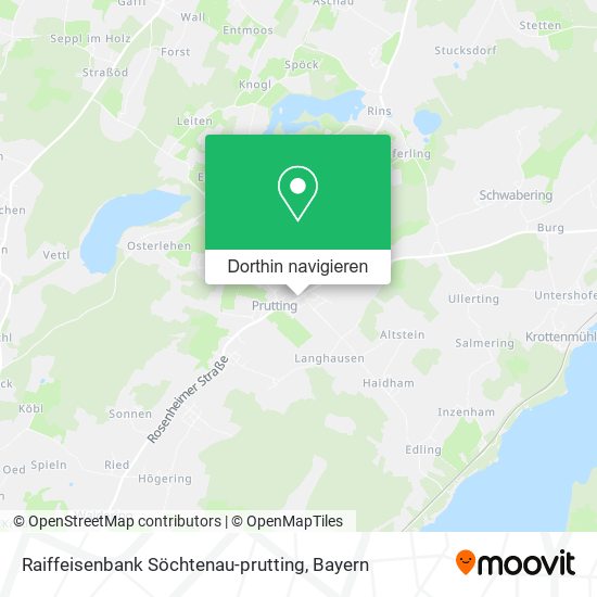 Raiffeisenbank Söchtenau-prutting Karte