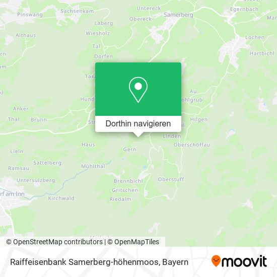 Raiffeisenbank Samerberg-höhenmoos Karte