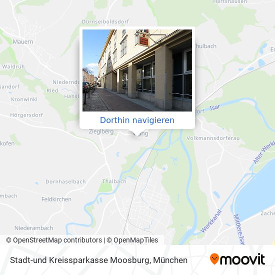 Stadt-und Kreissparkasse Moosburg Karte