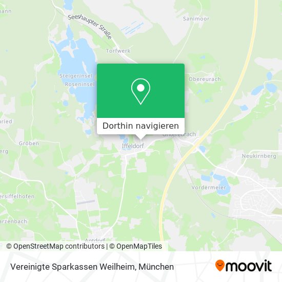 Vereinigte Sparkassen Weilheim Karte