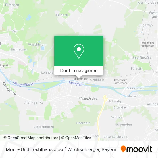 Mode- Und Textilhaus Josef Wechselberger Karte