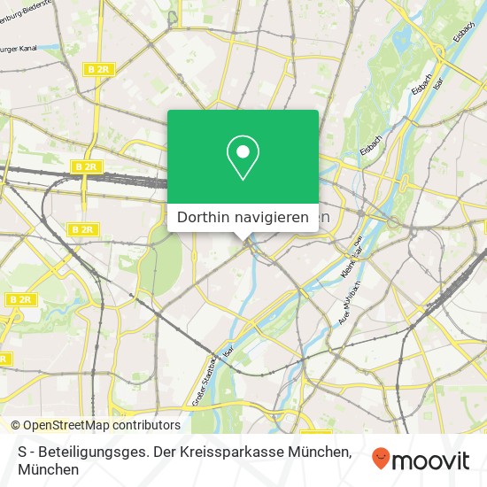 S - Beteiligungsges. Der Kreissparkasse München Karte