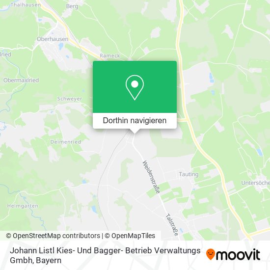 Johann Listl Kies- Und Bagger- Betrieb Verwaltungs Gmbh Karte