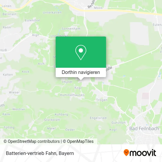 Batterien-vertrieb Fahn Karte