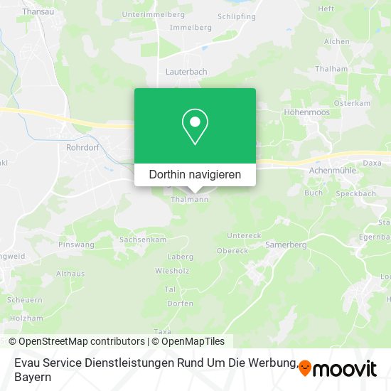 Evau Service Dienstleistungen Rund Um Die Werbung Karte