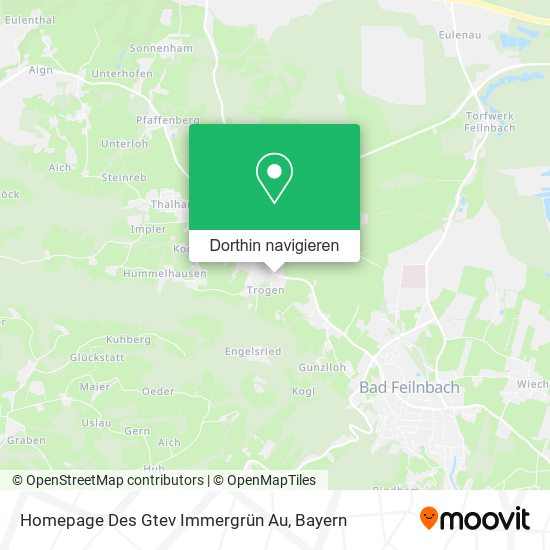 Homepage Des Gtev Immergrün Au Karte
