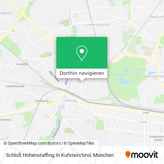 Schloß Hohenstaffing In Kufstein / tirol Karte