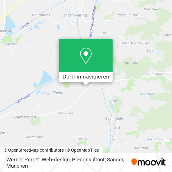 Werner Perret: Web-design, Pc-consultant, Sänger Karte