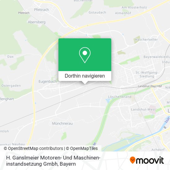 H. Ganslmeier Motoren- Und Maschinen-instandsetzung Gmbh Karte