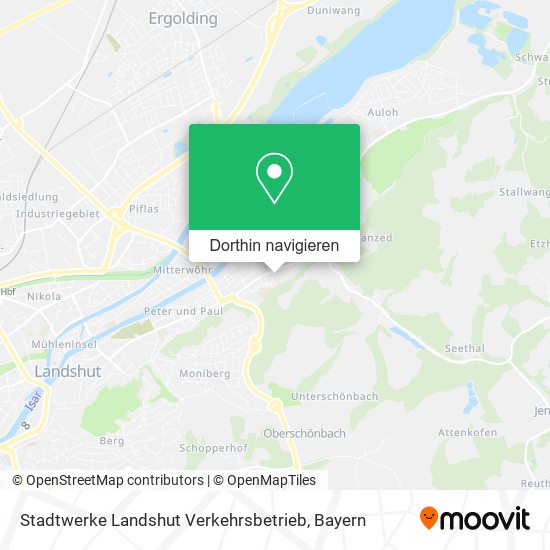 Stadtwerke Landshut Verkehrsbetrieb Karte