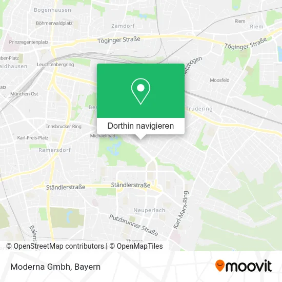 Moderna Gmbh Karte