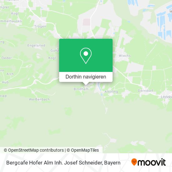 Bergcafe Hofer Alm Inh. Josef Schneider Karte