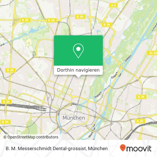 B. M. Messerschmidt Dental-grossist Karte