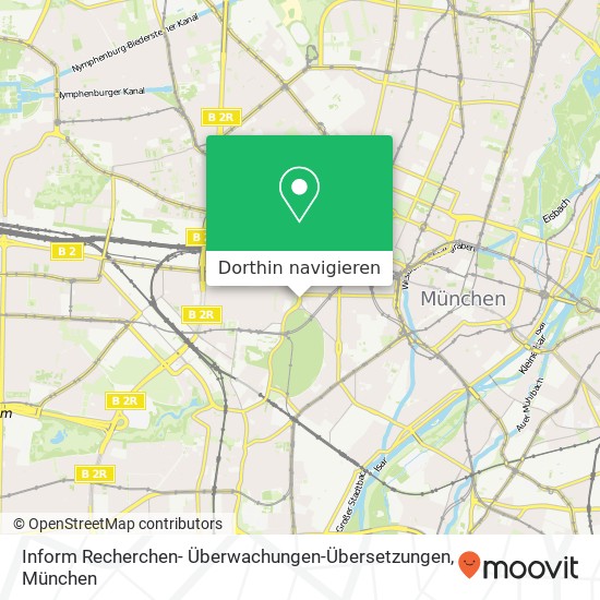 Inform Recherchen- Überwachungen-Übersetzungen Karte