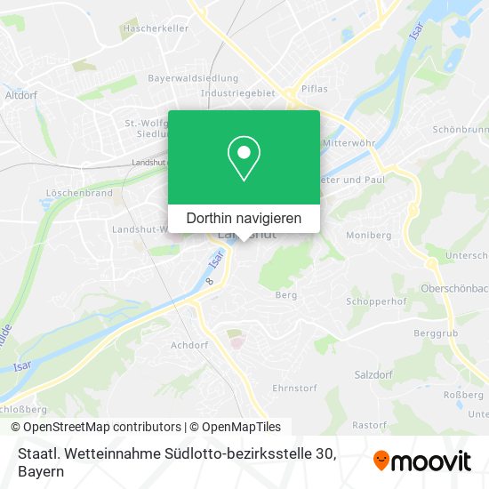 Staatl. Wetteinnahme Südlotto-bezirksstelle 30 Karte