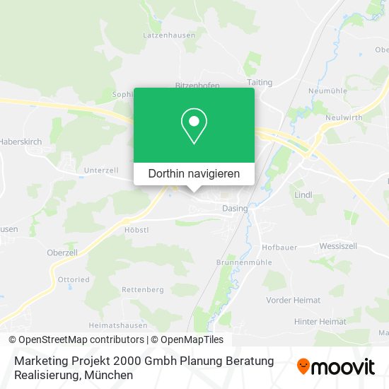 Marketing Projekt 2000 Gmbh Planung Beratung Realisierung Karte