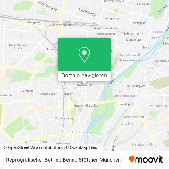 Reprografischer Betrieb Benno Stöttner Karte