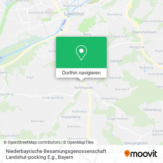 Niederbayrische Besamungsgenossenschaft Landshut-pocking E.g. Karte
