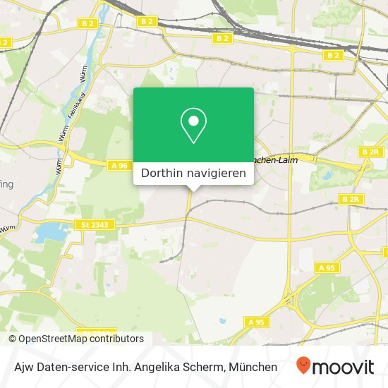 Ajw Daten-service Inh. Angelika Scherm Karte