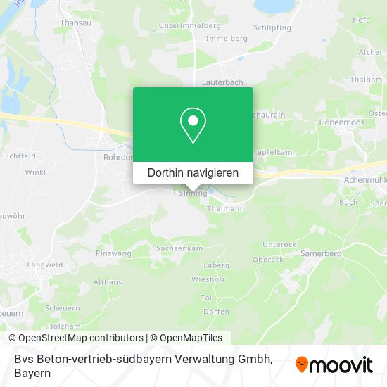 Bvs Beton-vertrieb-südbayern Verwaltung Gmbh Karte