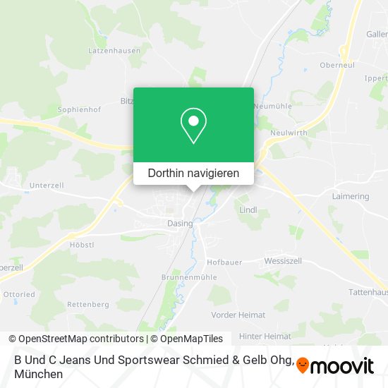 B Und C Jeans Und Sportswear Schmied & Gelb Ohg Karte