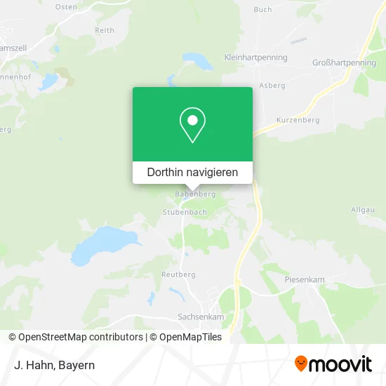 J. Hahn Karte
