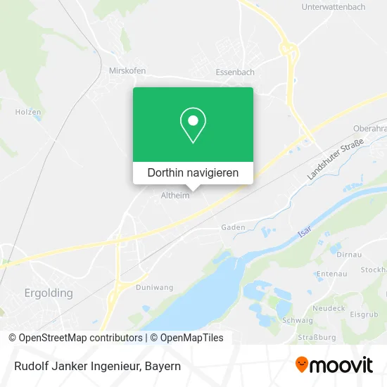 Rudolf Janker Ingenieur Karte