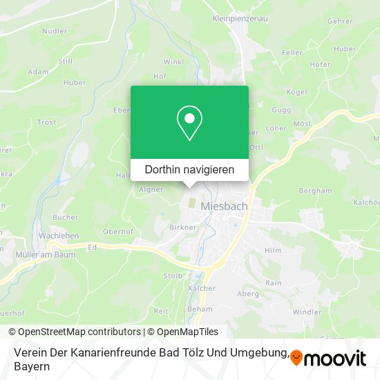 Verein Der Kanarienfreunde Bad Tölz Und Umgebung Karte