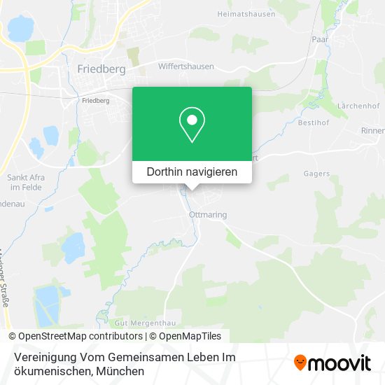 Vereinigung Vom Gemeinsamen Leben Im ökumenischen Karte