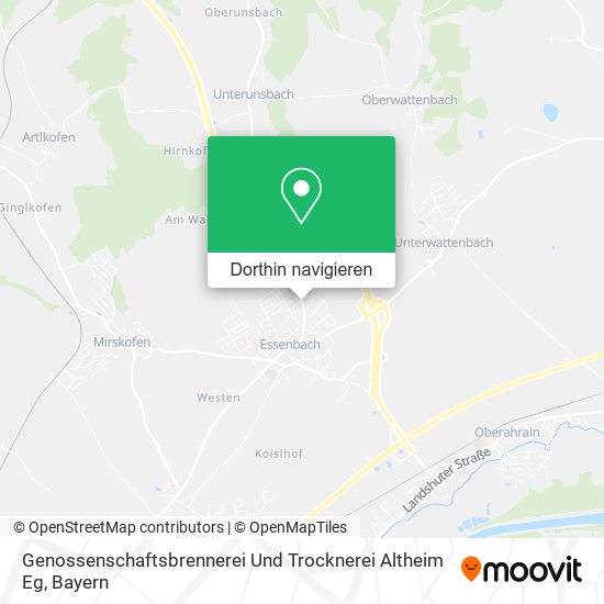Genossenschaftsbrennerei Und Trocknerei Altheim Eg Karte