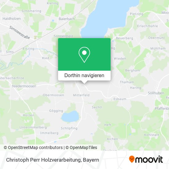 Christoph Perr Holzverarbeitung Karte