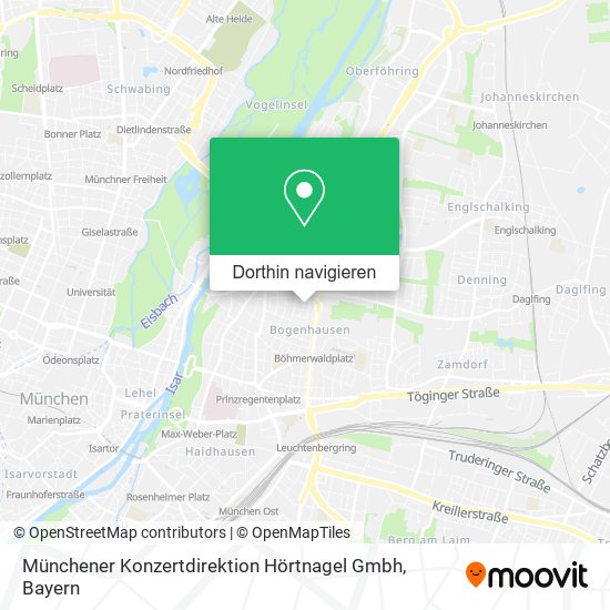 Münchener Konzertdirektion Hörtnagel Gmbh Karte