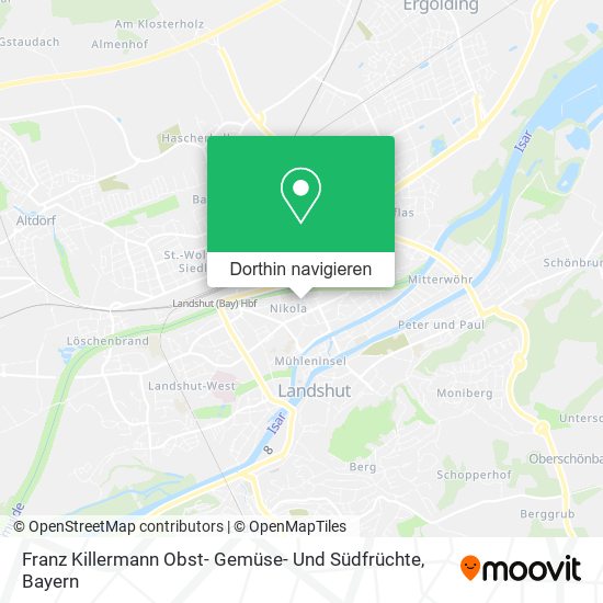 Franz Killermann Obst- Gemüse- Und Südfrüchte Karte