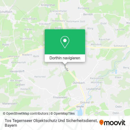 Tos Tegernseer Objektschutz Und Sicherheitsdienst Karte