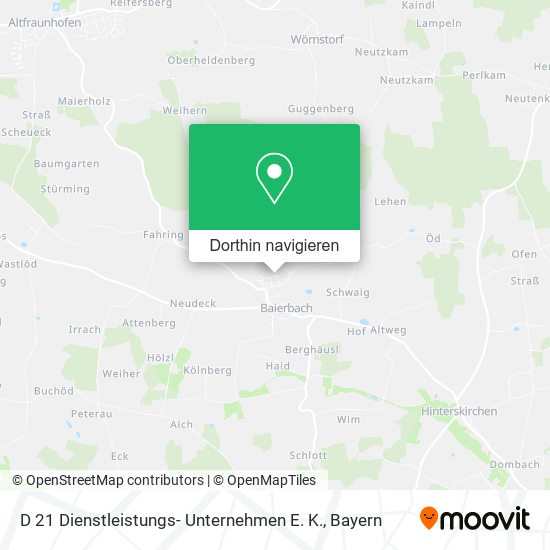 D 21 Dienstleistungs- Unternehmen E. K. Karte