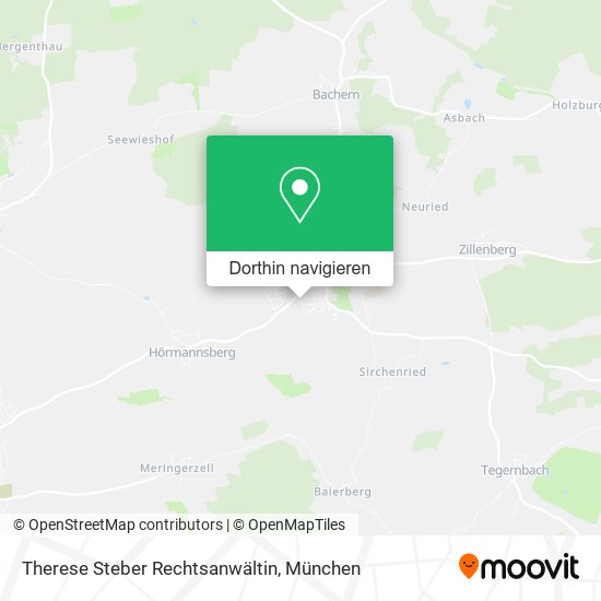 Therese Steber Rechtsanwältin Karte